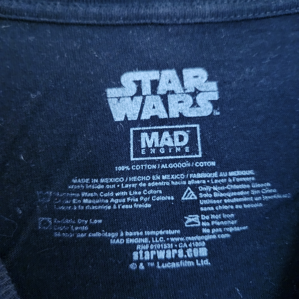 Star Wars 4XL Black Graphic Darth Vader T-Shirt - Picture 2 of 6
